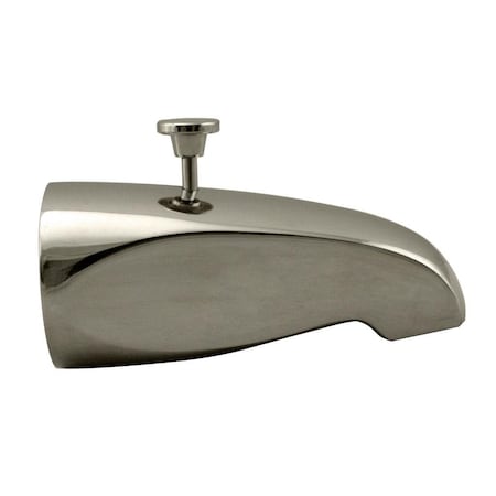 Westbrass Rear Diverter 5-1/2" Tub Spout in Polished Nickel D3112-05